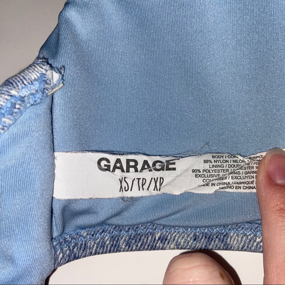 Garage blue bikini set: XS top, L bottoms - Picture 6 of 7